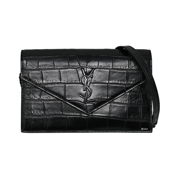 Saint Laurent Handbags - Saint Laurent Small Monogram Envelope Leather WOC